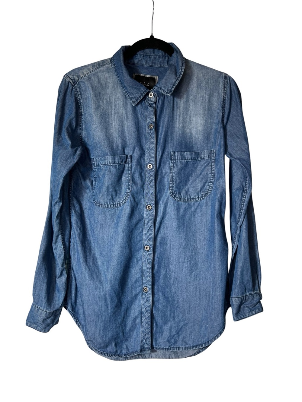 Rails Chambray Button-Down Shirt Women’s Small Tencel Denim Blue Studio Rental